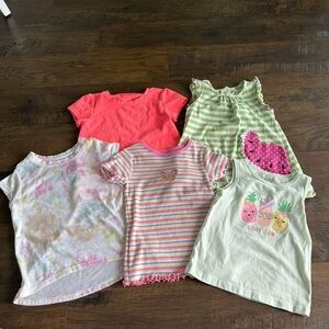 Girls 4t t-shirts set of 5